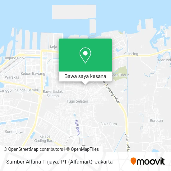 Peta Sumber Alfaria Trijaya. PT (Alfamart)
