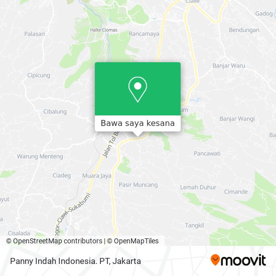 Peta Panny Indah Indonesia. PT