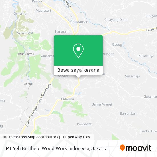 Peta PT Yeh Brothers Wood Work Indonesia