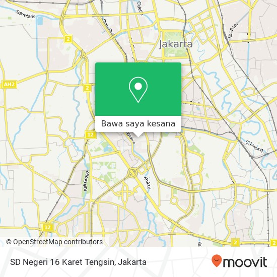 Peta SD Negeri 16 Karet Tengsin, Jalan Mutiara