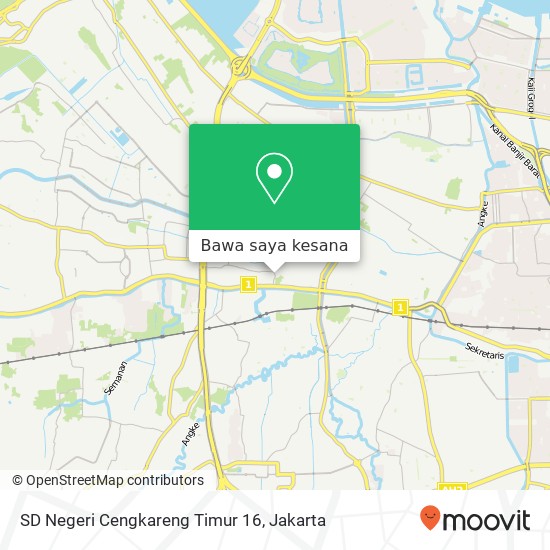 Peta SD Negeri Cengkareng Timur 16, Jalan Daan Mogot Estate