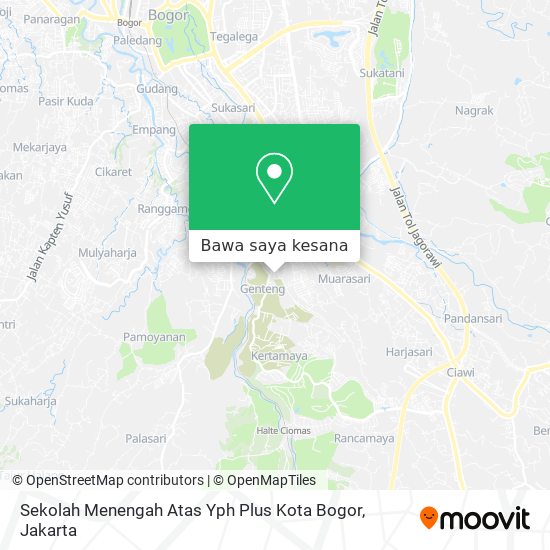 Peta Sekolah Menengah Atas Yph Plus Kota Bogor