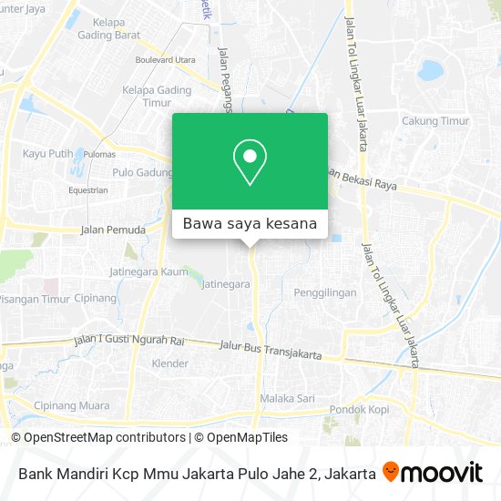 Peta Bank Mandiri Kcp Mmu Jakarta Pulo Jahe 2