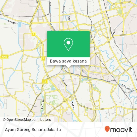 Peta Ayam Goreng Suharti, Jalan K. H. Mas Mansyur