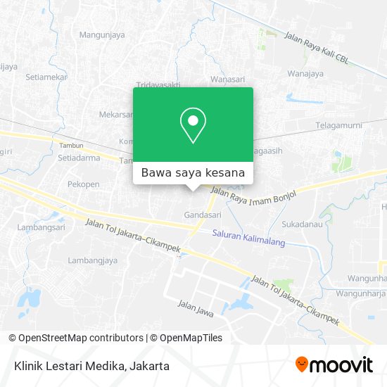 Peta Klinik Lestari Medika