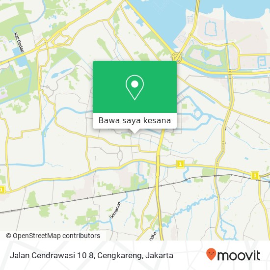 Peta Jalan Cendrawasi 10 8, Cengkareng