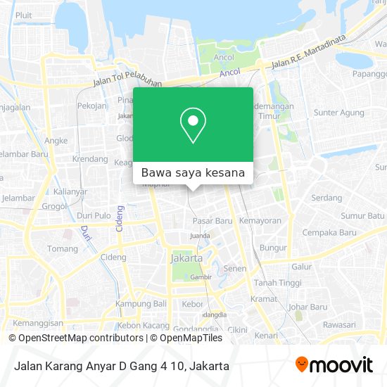 Peta Jalan Karang Anyar D Gang 4 10