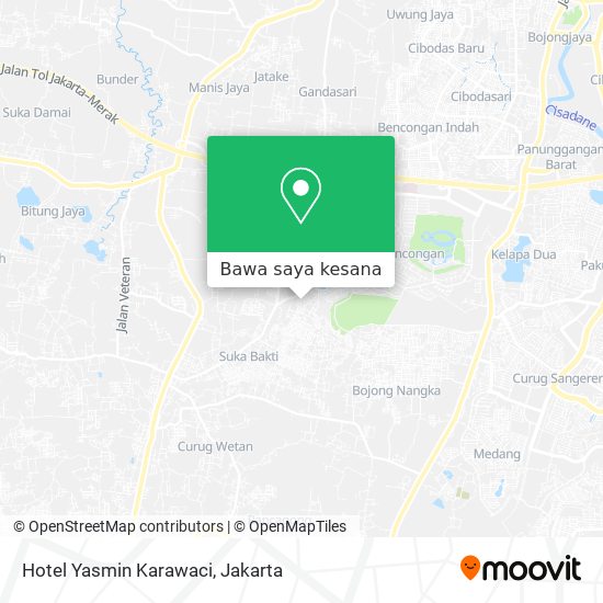 Peta Hotel Yasmin Karawaci