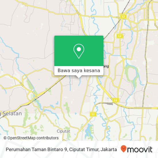 Peta Perumahan Taman Bintaro 9, Ciputat Timur