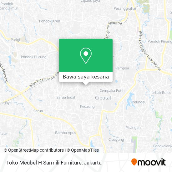 Peta Toko Meubel H Sarmili Furniture