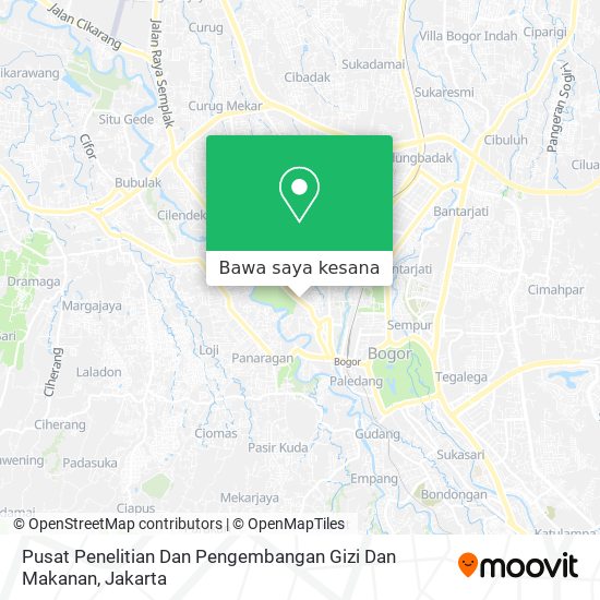 Peta Pusat Penelitian Dan Pengembangan Gizi Dan Makanan