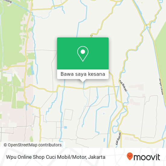 Peta Wpu Online Shop Cuci Mobil / Motor, Wahana Pondok Ungu Babelan