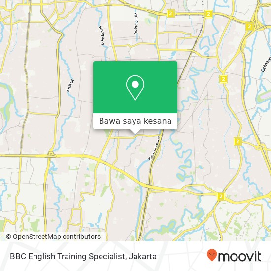 Peta BBC English Training Specialist, Jalan Ragunan