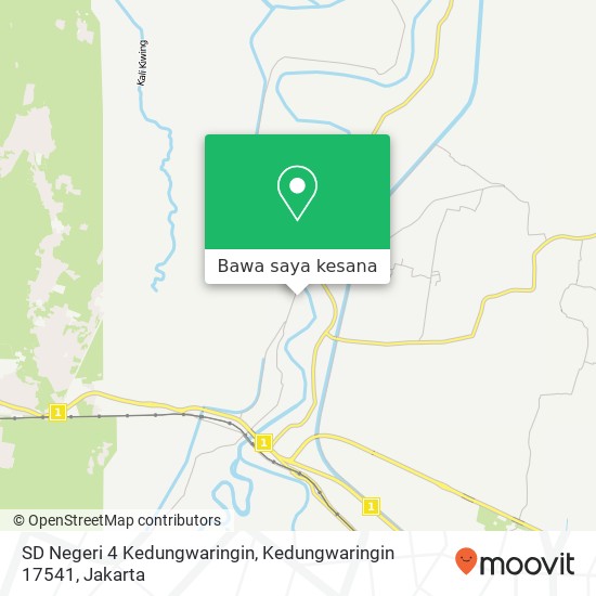 Peta SD Negeri 4 Kedungwaringin, Kedungwaringin 17541