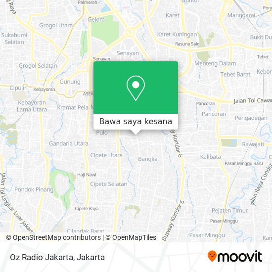 Peta Oz Radio Jakarta