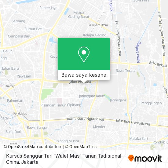 Peta Kursus Sanggar Tari "Walet Mas" Tarian Tadisional China