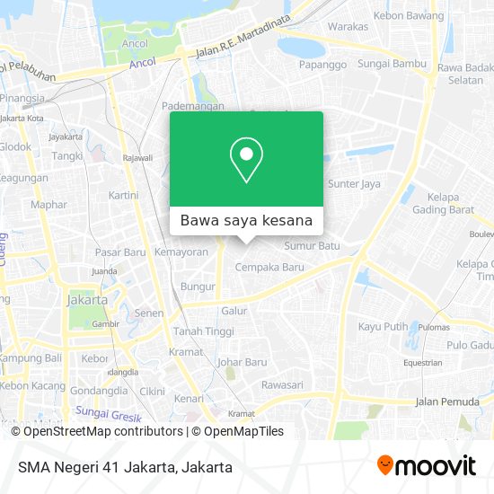 Peta SMA Negeri 41 Jakarta