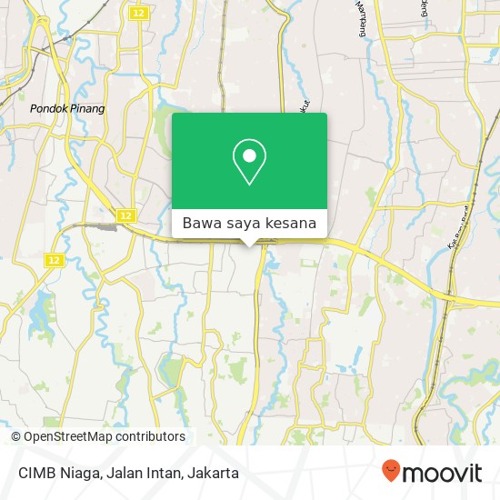 Peta CIMB Niaga, Jalan Intan