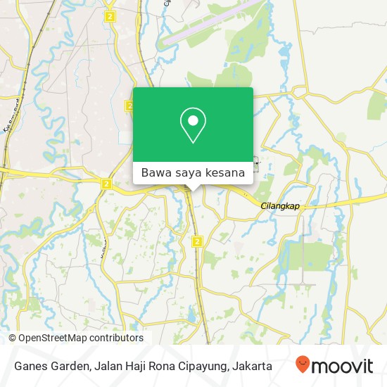 Peta Ganes Garden, Jalan Haji Rona Cipayung