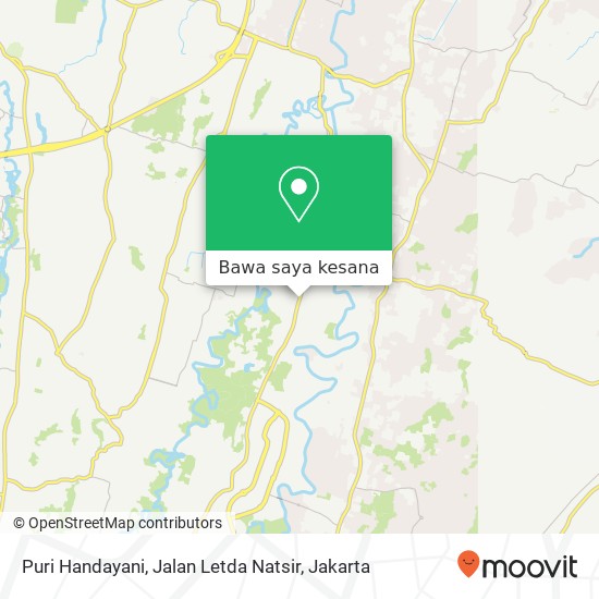 Peta Puri Handayani, Jalan Letda Natsir