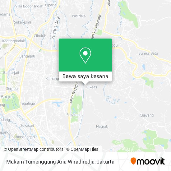 Peta Makam Tumenggung Aria Wiradiredja