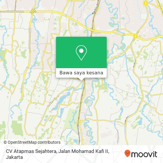 Peta CV Atapmas Sejahtera, Jalan Mohamad Kafi II
