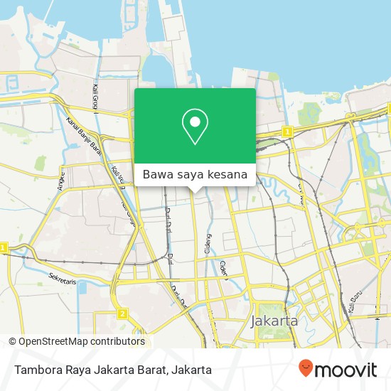 Peta Tambora Raya Jakarta Barat, Tambora