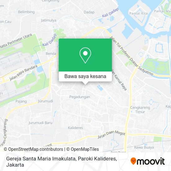 Peta Gereja Santa Maria Imakulata, Paroki Kalideres