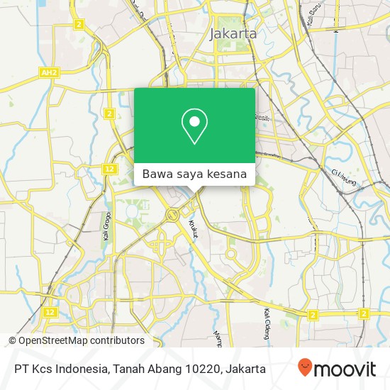 Peta PT Kcs Indonesia, Tanah Abang 10220