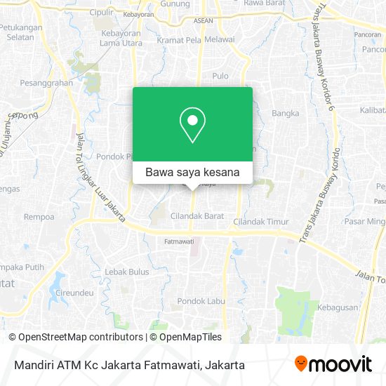 Peta Mandiri ATM Kc Jakarta Fatmawati