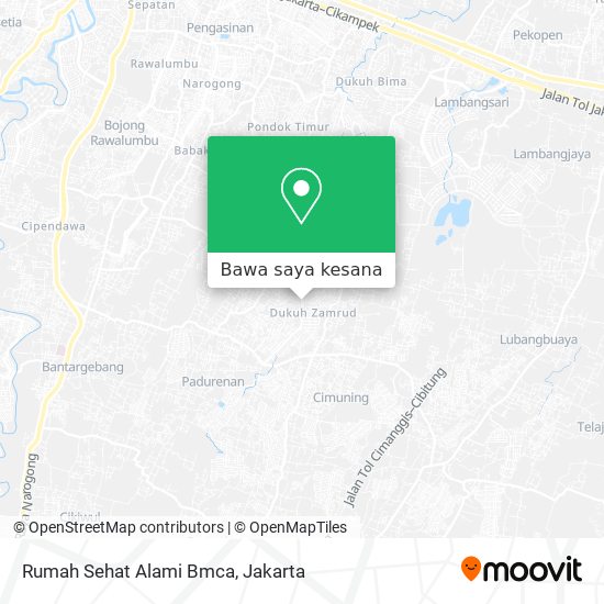 Peta Rumah Sehat Alami Bmca