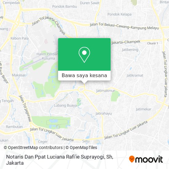 Peta Notaris Dan Ppat Luciana Rafi'ie Suprayogi, Sh