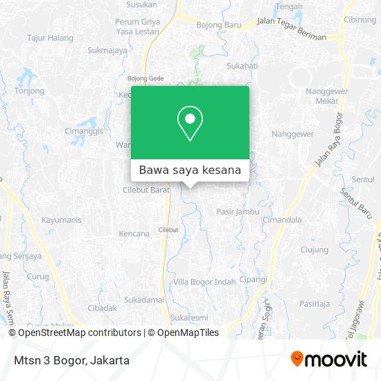 Peta Mtsn 3 Bogor