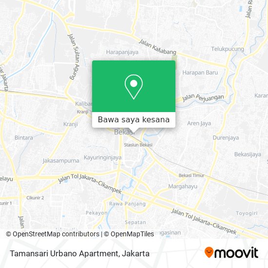 Peta Tamansari Urbano Apartment
