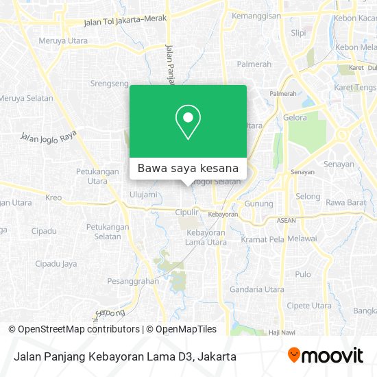 Peta Jalan Panjang Kebayoran Lama D3