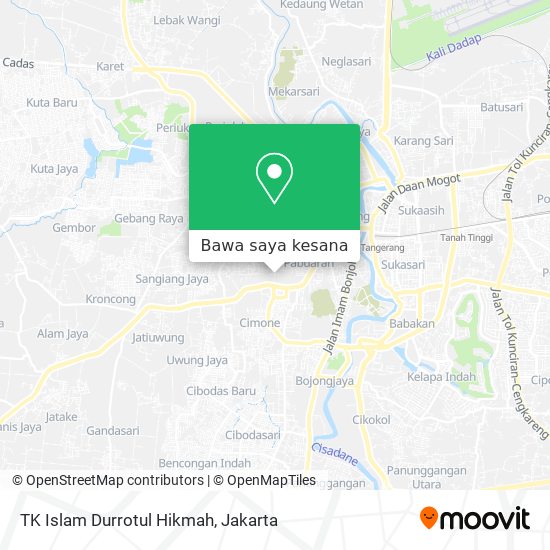 Peta TK Islam Durrotul Hikmah
