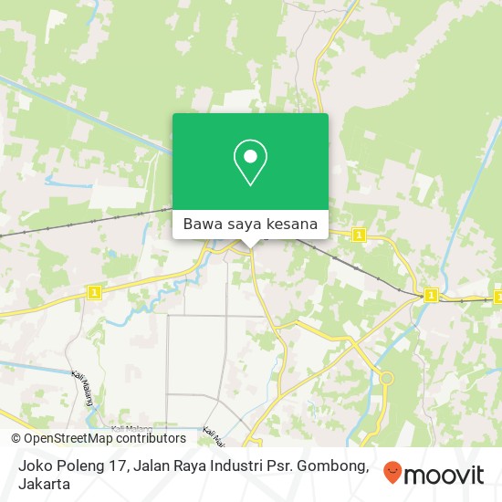 Peta Joko Poleng 17, Jalan Raya Industri Psr. Gombong