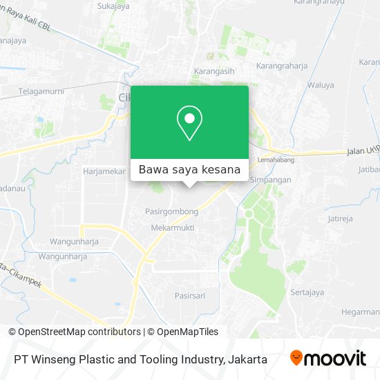 Peta PT Winseng Plastic and Tooling Industry
