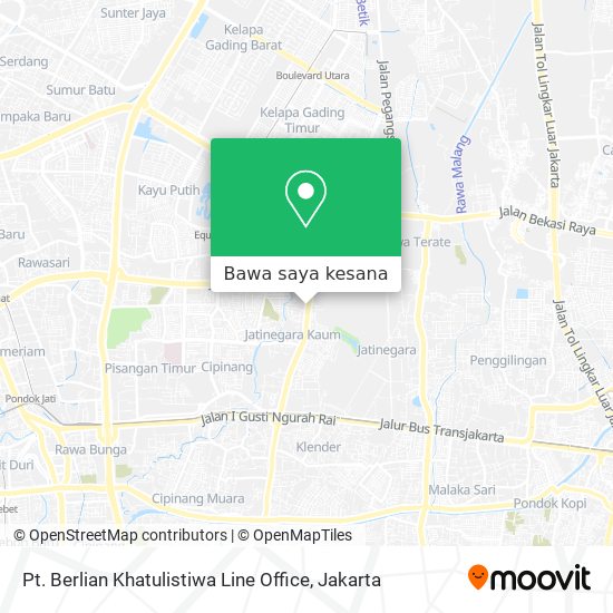 Peta Pt. Berlian Khatulistiwa Line Office