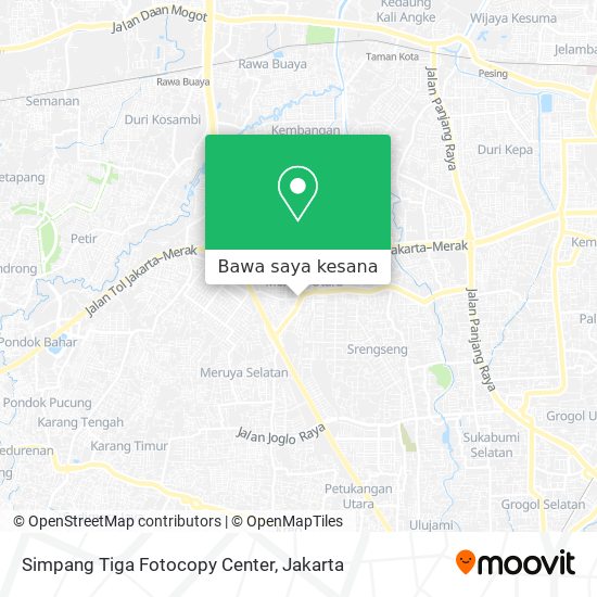 Peta Simpang Tiga Fotocopy Center