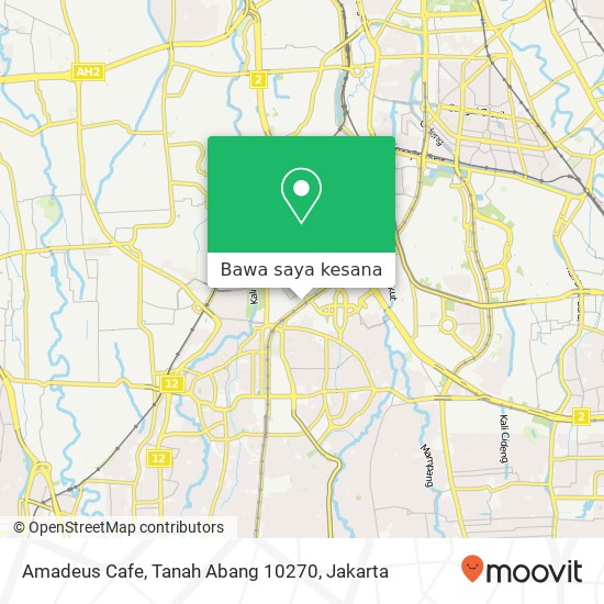 Peta Amadeus Cafe, Tanah Abang 10270