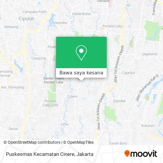 Peta Puskesmas Kecamatan Cinere