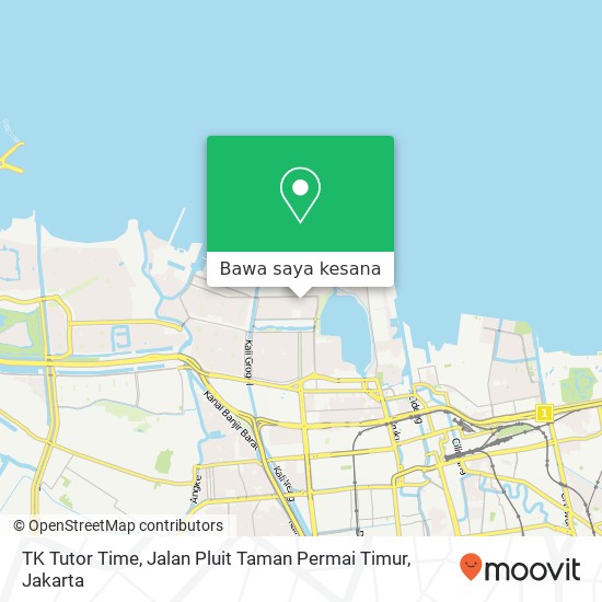 Peta TK Tutor Time, Jalan Pluit Taman Permai Timur