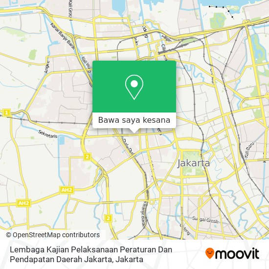 Peta Lembaga Kajian Pelaksanaan Peraturan Dan Pendapatan Daerah Jakarta