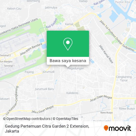 Peta Gedung Pertemuan Citra Garden 2 Extension