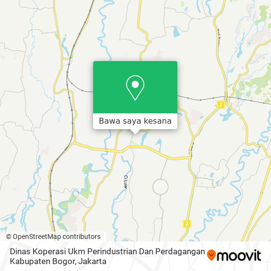 Peta Dinas Koperasi Ukm Perindustrian Dan Perdagangan Kabupaten Bogor