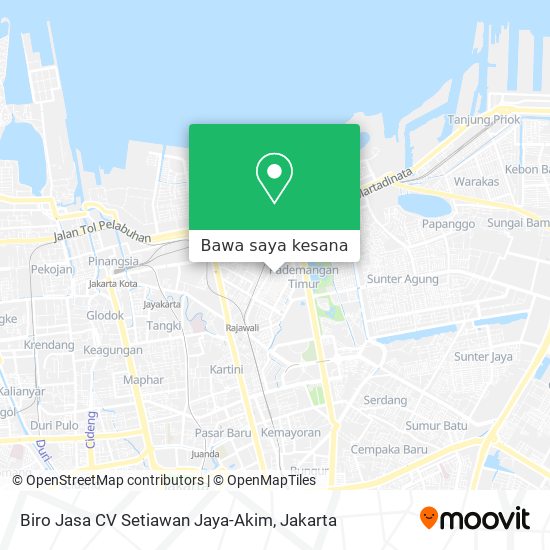 Peta Biro Jasa CV Setiawan Jaya-Akim