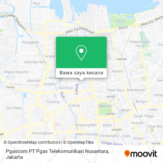 Peta Pgascom PT Pgas Telekomunikasi Nusantara