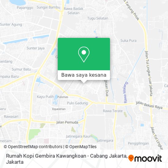 Peta Rumah Kopi Gembira Kawangkoan - Cabang Jakarta