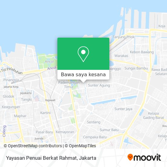 Peta Yayasan Penuai Berkat Rahmat